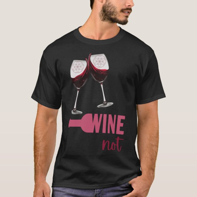 Wein nicht spirituelle Brille T-Shirt (Vorderseite)