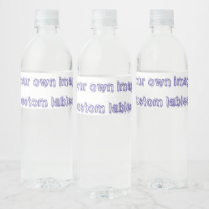 Wein (oder Schaumwein) Flaschenetikett (4" x 3,5") Wasserflaschenetikett