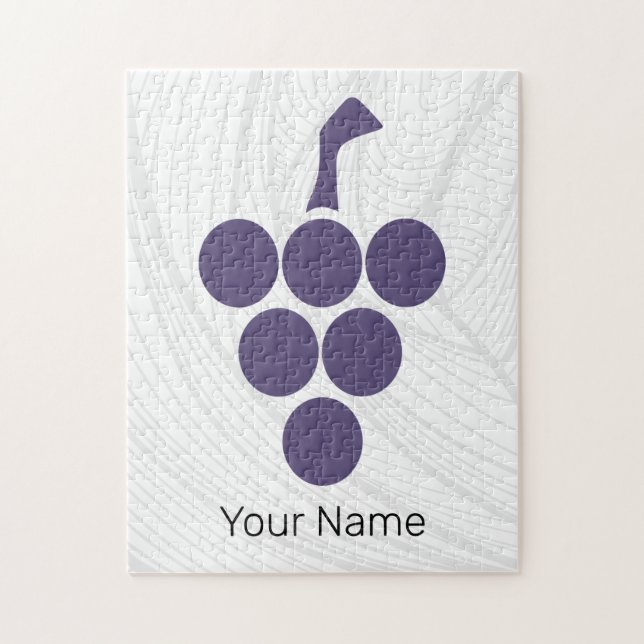 Wein oder Wein für Trauben und Weintrauben Puzzle (Vertikal)