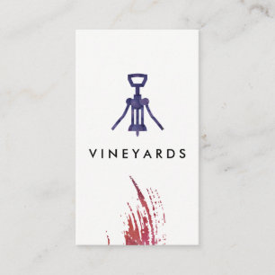Wein Opener Trauben Visitenkarte