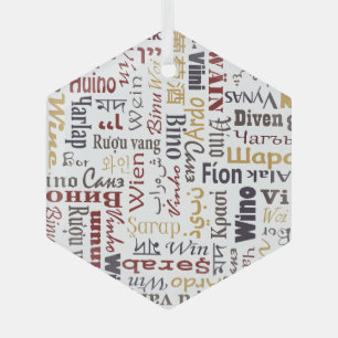 Wein Ornament Aus Glas