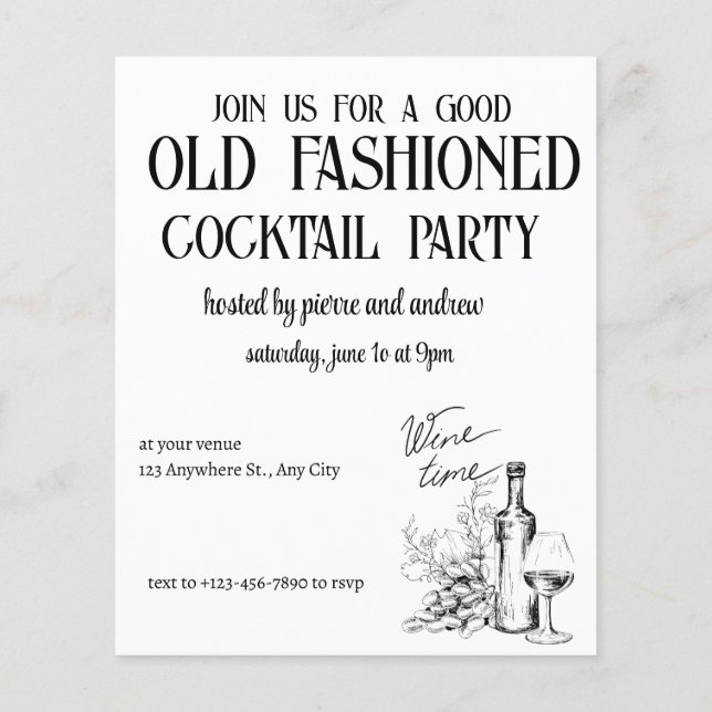 WEIN-PARTY FLYER (Hinten)