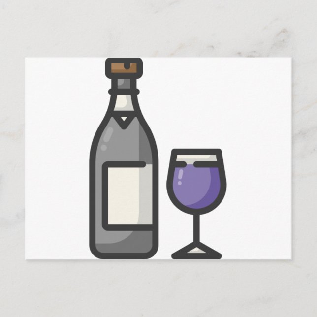 Wein Postkarte (Vorderseite)