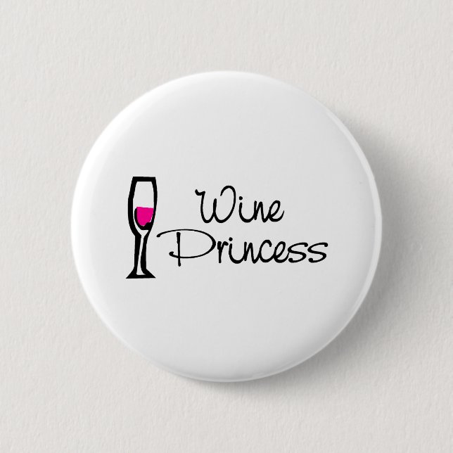 Wein-Prinzessin Button (Vorderseite)