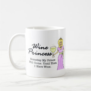 Wein-Prinzessin "eines Tages mein Prinz " Kaffeetasse