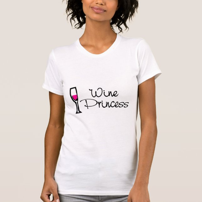 Wein-Prinzessin T-Shirt (Vorderseite)