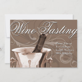 Wein-Probieren-50. Geburtstags-Party Einladungen