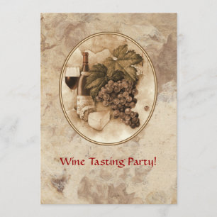 Wein-Probieren-Party Einladung