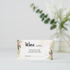 Wein Raffle Ticket Weihnachten Brautparty