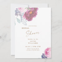 Wein & Rosa Blumen Elegantes Brautparty