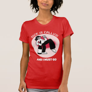 Wein ruft und ich muss gehen Trinkhumor T-Shirt