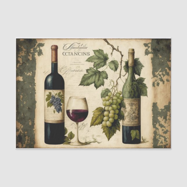 Wein Seidenpapier (Vorderseite)