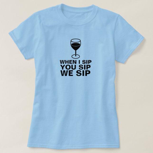 WEIN-SIP-SHIRT T-Shirt (Design vorne)
