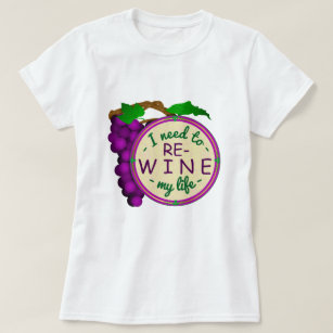 Wein-Snob lustiger Re-Wein mein Leben-Wortspiel T-Shirt