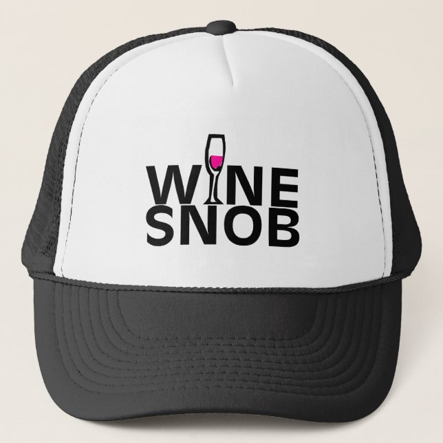 Wein-Snob Truckerkappe (Vorderseite)