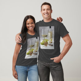 Wein Sommelier Wein Lover Flasche Traubendesign T-Shirt