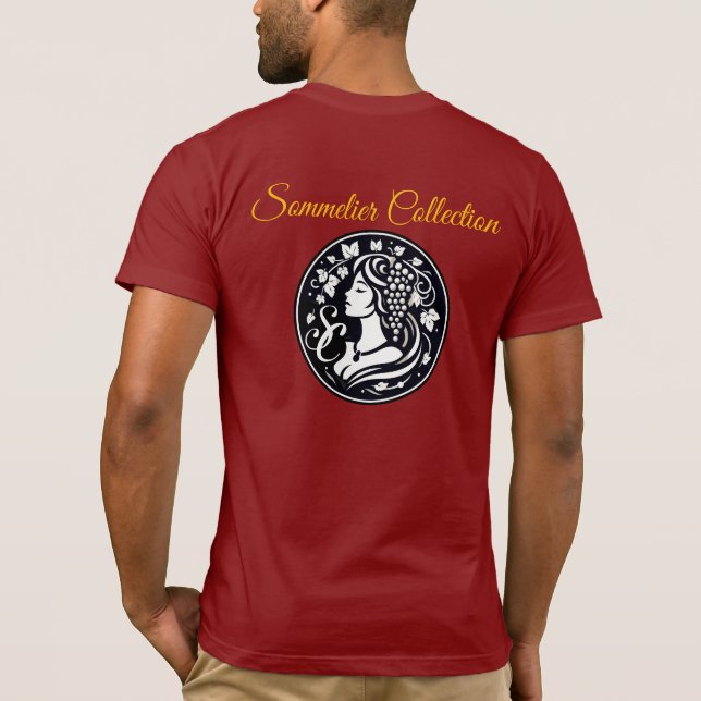 Wein T-Shirt Sommelier Kollektion (Rückseite)