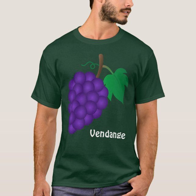 Wein-T-Shirt - Vendange T-Shirt (Vorderseite)