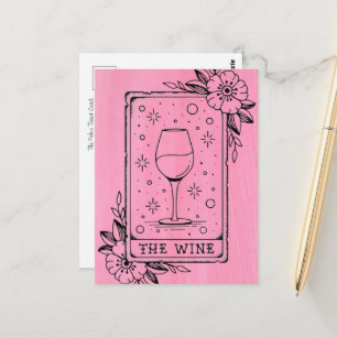 Wein-Tarotkarten-Postkarte Postkarte