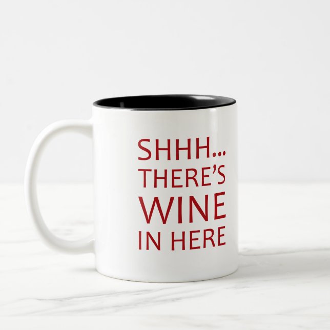 Wein-Tasse Zweifarbige Tasse (Links)