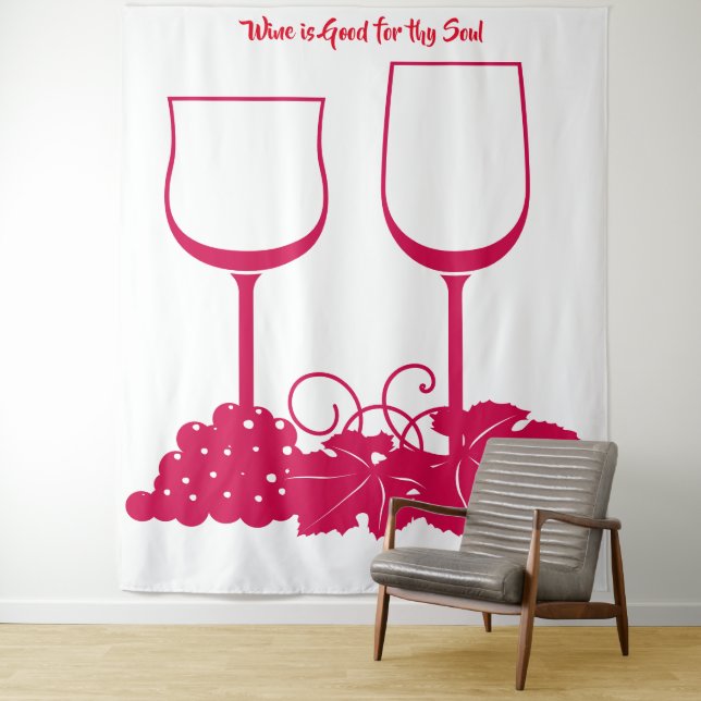Wein-Teppich Wandteppich (Beispiel)