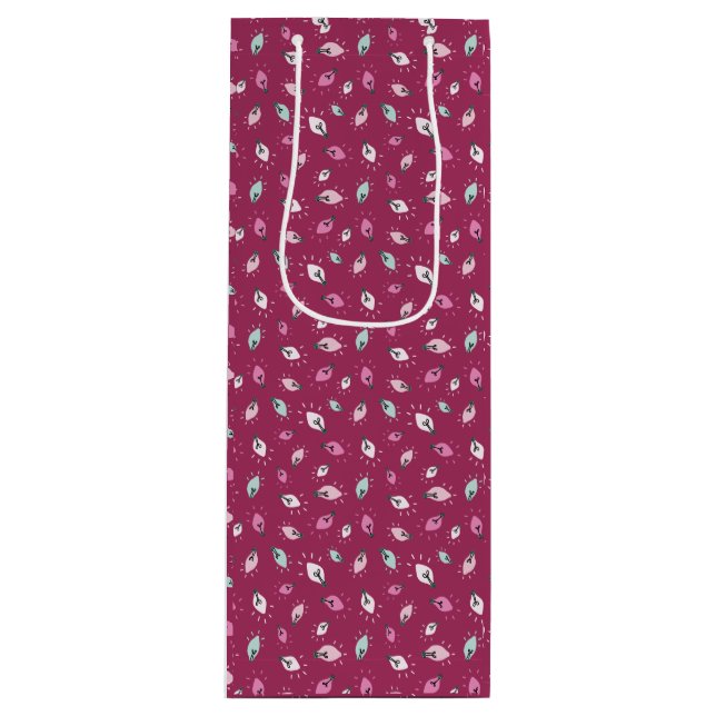 Wein Twinkle Lights Weinbeutel Geschenktüte Für Weinflaschen (Vorderseite)