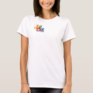 Wein u. Jazz Bella Boxy Ernte-Spitzen-T - Shirt
