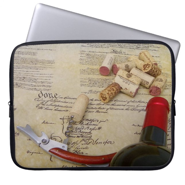 Wein-u. Konstitutions-Laptop-Hülse! Laptopschutzhülle (Vorderseite)