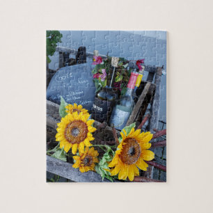 Wein- und Blumenrätsel Puzzle