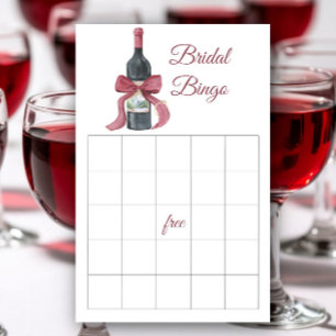 Wein- und Bogen- Brautparty-Bingo-Spiel