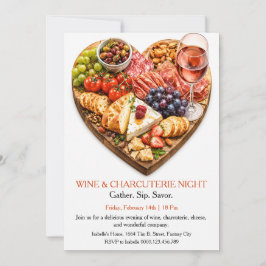 Wein- und Charcuterie-Nacht - Gourmet lecker Einladung