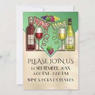 Wein und Freunde - siehe Zurück - Einladung