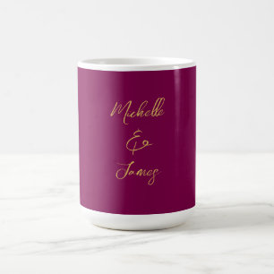 Wein- und Goldfarben Professionell Trendig Modern Kaffeetasse
