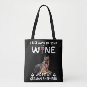 Wein und Haustiere meines deutschen Hirten