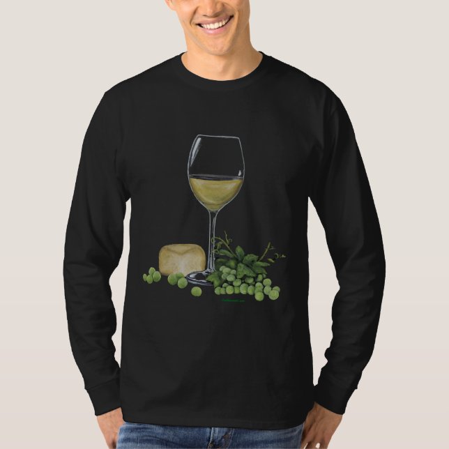 Wein und Käse bitte T-Shirt (Vorderseite)