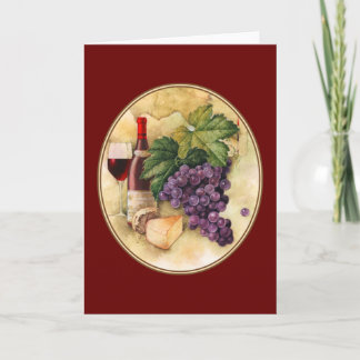 Wein und Käse Karte