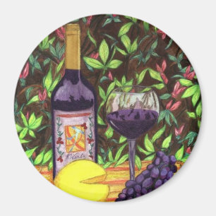 Wein-und Käse-Magnet Magnet