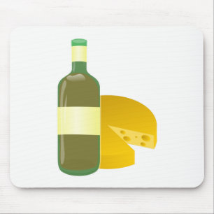 Wein und Käse Mousepad