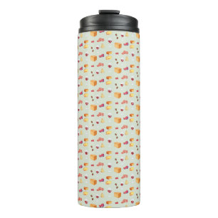 Wein- und Käse-Muster Thermosbecher