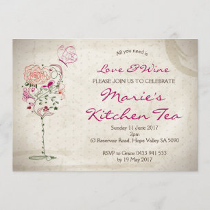 Wein und Käse zum Geburtstag Einladung