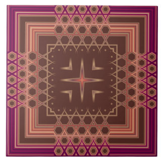 Wein und Schokolade Extravagante geometrische Foli Fliese