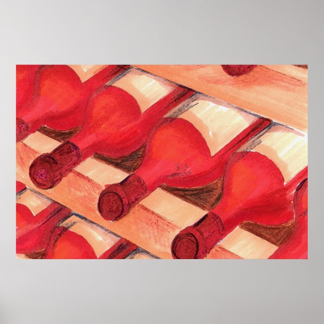 Wein und Spirituosen Poster (Vorne)