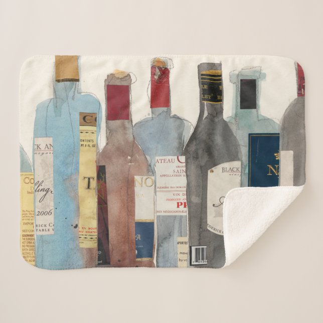 Wein und Spirituosen Sherpadecke (Vorderseite (Horizontal))