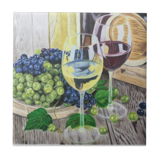 Wein und Trauben Fliese