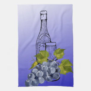 Wein und Trauben Geschirrtuch