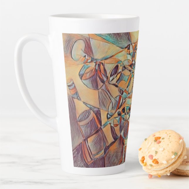 Wein und Weinflaschen Kunst Tasse Kaffee (Beispiel)