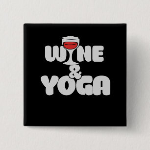 Wein und Yoga Button