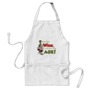 Wein verbessern mit Alter Schürze
