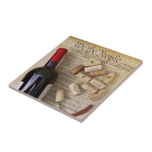 Wein & Verfassung Keramik Tile! Fliese
