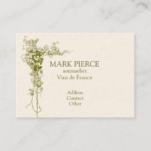 Wein-Visitenkarte Visitenkarte